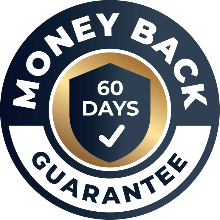 FemiCore 60-day money-back guarantee badge