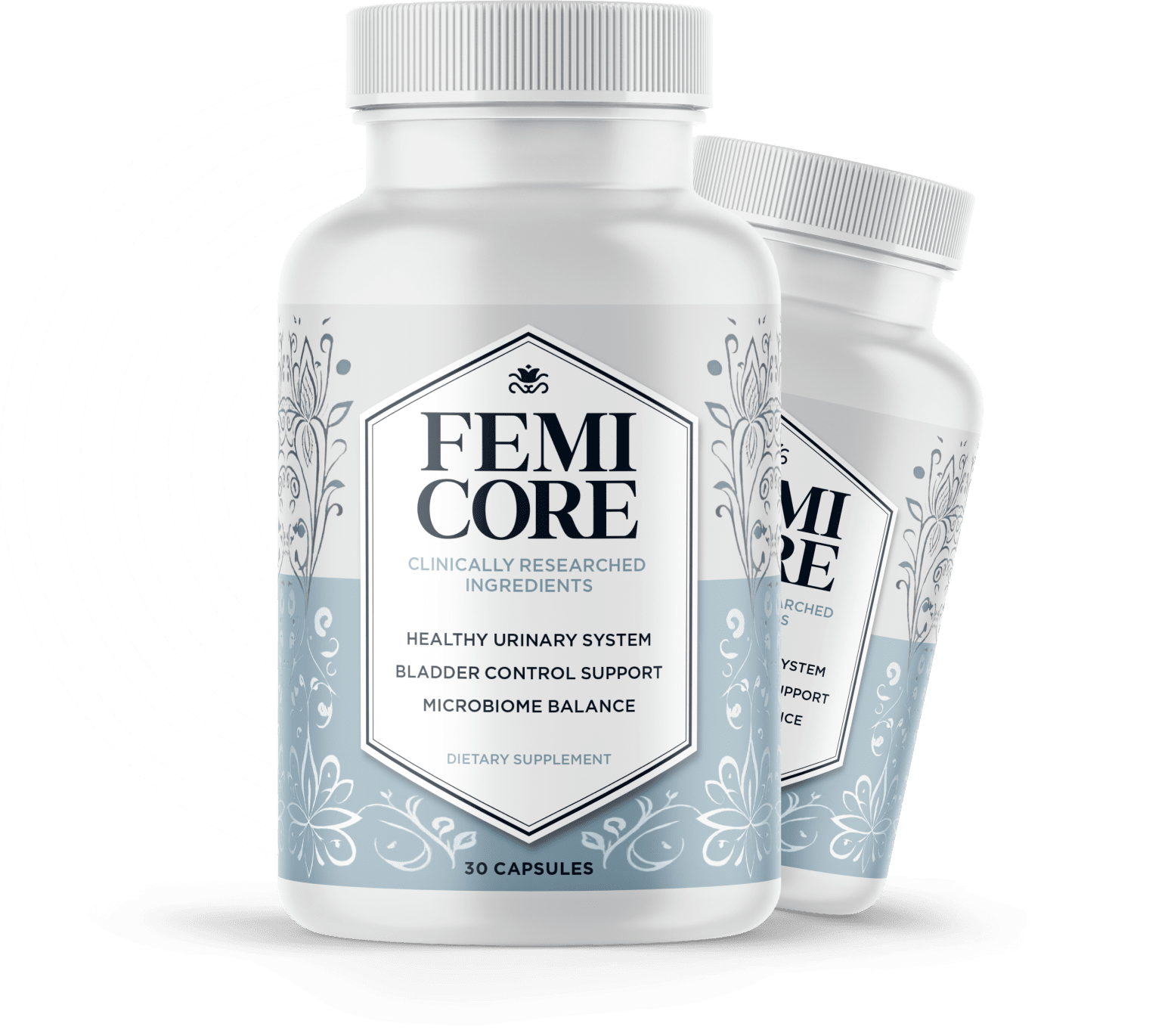 FemiCore supplement facts and ingredient label